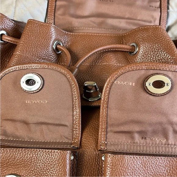 Coach Leather Backpack - Picture 8 of 9